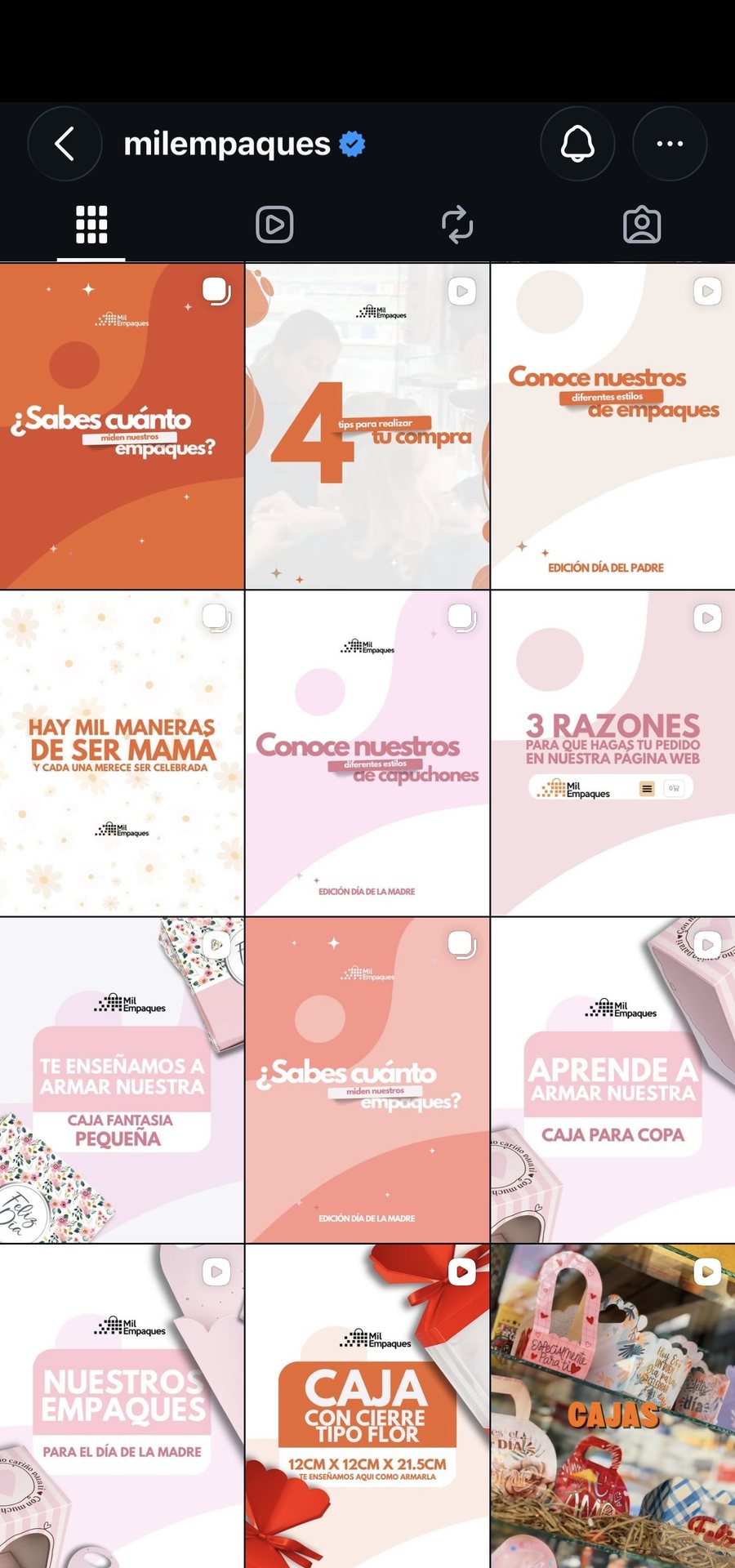 Feed actual de Mil Empaques